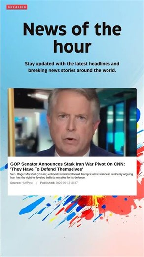 Breaking News: GOP Senator Announces Stark Iran War Pivot On CNN: 'They Have To Defend #War