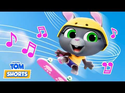 Becca's Skateboarding Song 🛹🎵 Talking Tom Shorts | Music for Kids
