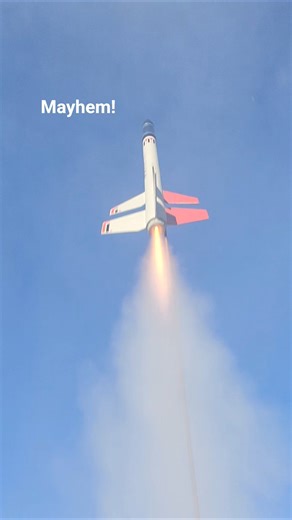 Mayhem 2 Stage Rocket Launch! Discount Code in Description Below! #rockets #nasa #artemis2