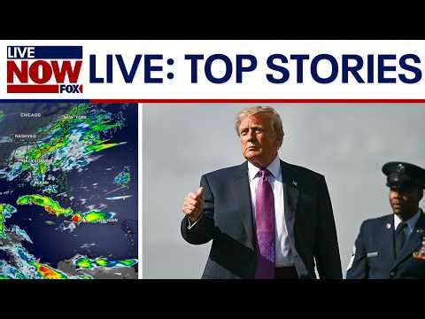 LIVE: Trump visits Texas, Nepal flash floods, Tropical Storm Dolly, Kennedy Center hearing, more