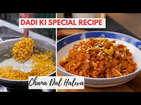 Healthy Chana Dal Halwa Recipe | NO Khoya, NO Sugar | Winter Special Hack #recipe