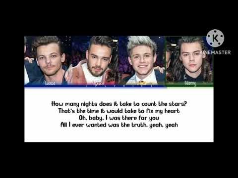one direction wolves colour coded lyrics