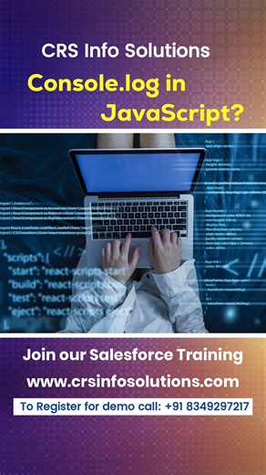 Deepa SFDC Tutorials Hindi on Instagram: "console.log() is one of the most commonly used methods in JavaScript, especially for beginners and developers who want to understand how their code is working. It is mainly used to print values, messages, or variables to the browser console. Developers use console.log() to check whether a piece of code is running correctly, to inspect variable values, and to debug logic errors step by step. Instead of guessing what’s happening in the background, console.