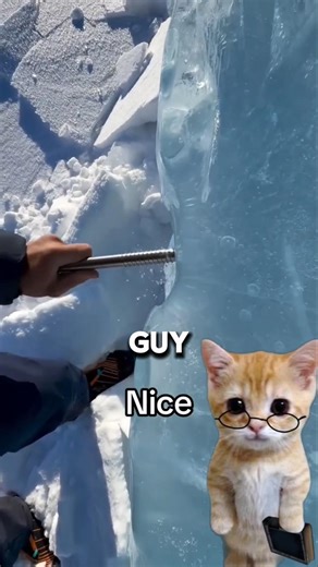 Why Is This Ice Blue? 🐱❄️ #educational #facts