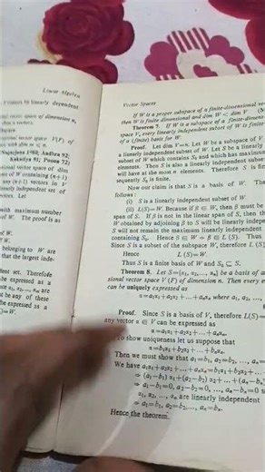 Linear Algebra Vector space book #maths #msc #vectorspace #subspace #bookreview #krishna #best