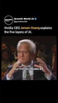 Nvidia CEO Jensen Huang explains the five layers of Al. #nvidia #ai #gpu #shorts