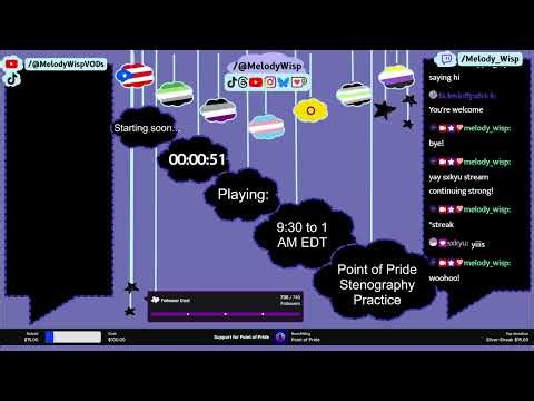 [39 VOD] stenography - 160, 140, 120 WPM Classes | Rainbow Beacon Point of Pride Raid Train