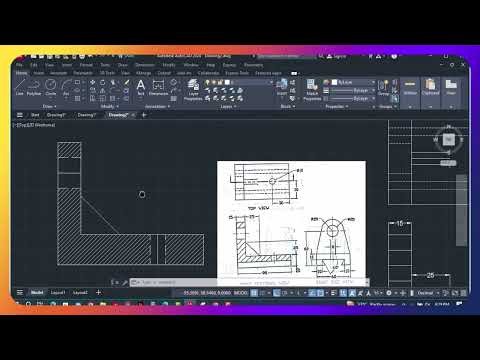AutoCAD 2D Mechanical Drawing Step-by-Step Engineering Drawing Tutorial
