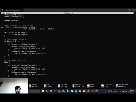 KD-Tree in C++ | Smart Robot Object Location System | Live Coding & Output Demonstration | Part 2