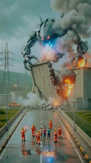 Mini Rescue Team vs Alien Giant: Earth’s Tiny Last Hope! 👽🆘#MiniRescue #AlienAttack #AlienVsHumans