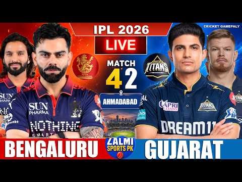 GT, vs RCB, Live Score Commentary Rcb Bat | IPL 2026 | Live Cricket Match, 1st innings #livescore