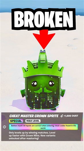 The CHEAT MASTER CROWN SPRITE is Broken 😭