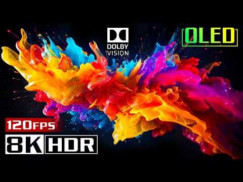8K Video ULTRA HD 120FPS | Extreme HDR Paint Mixing Experience | OLED HDR TEST | 16K/8K Ultra HD TV