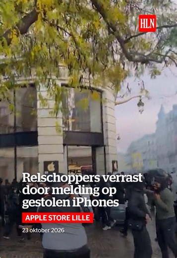 De plunderaars die tijdens de rellen in Frankrijk vorig weekend toesloegen in een Apple Store in Lille lijken er toch door verrast: ze kunnen helemaal niets met hun gestolen iPhones. #hln #AppleStore #Frankrijk #iPhones #viral
