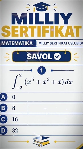 Milliy sertifikat #rek#math
