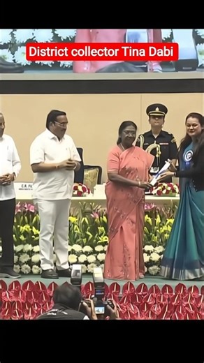 Tina Dabi gets president award for its water conservation work in rajasthan #shortsfeed #tinadabi🔥🔥💯