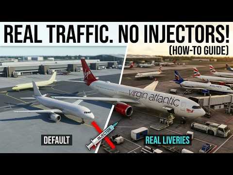 MSFS 2020: How to get real live traffic & liveries (No Injectors Needed!)