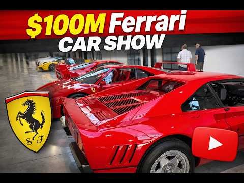 Inside a $100,000,000 Ferrari Car Show (LaFerrari, F40, Enzo & More)
