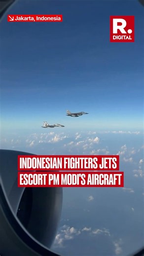 Indonesia Gives Grand Welcome To PM Narendra Modi With Fighter Jet Escort