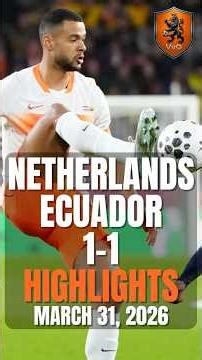 Netherlands vs Ecuador Highlights 🇳🇱🔥 | Red Card Drama & Goals Today