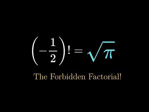 The Forbidden Factorial: Why (−1/2)! = √π