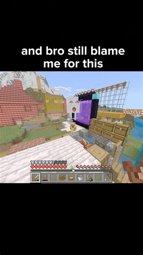 Minecraft Ghast blew up my house 😭