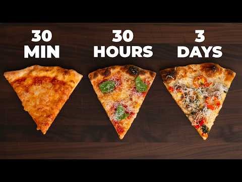 I made a pizza in 30 minutes, 30 hours, and 3 days