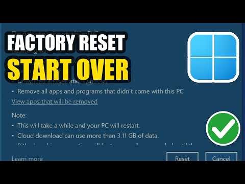 How To Factory Reset Windows 11 - Restore Factory Settings