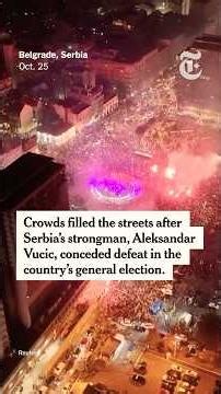 Serbia’s Longtime Strongman Concedes Defeat