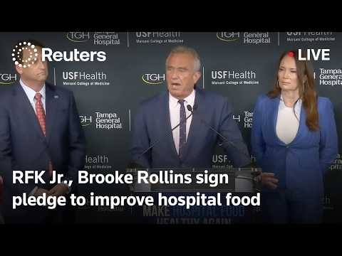 LIVE: RFK Jr., Brooke Rollins sign pledge to improve hospital food