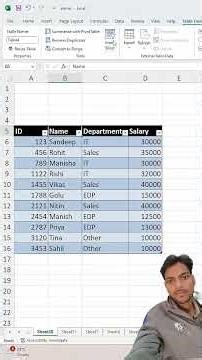 Excel mein Clickable Filter ka Secret 🤯 | Slicer Tutorial #excel #excelshortcuts #spreadsheetmagic