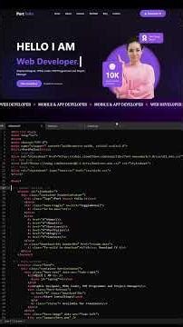 How To Make A Portfolio Website Using HTML CSS JS | Complete Responsive Website Design