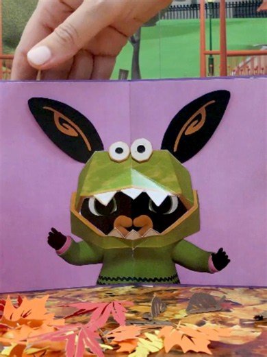 Biteysaurus Biggest and Most Bitiest Paper Art — Bing Bunny Halloween
