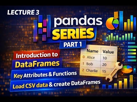 Pandas DataFrame Complete Tutorial | Creation, Attributes, Indexing, CSV & Excel | Basics To Adv.