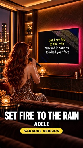 Set Fire To The Rain (chorus) — Adele (🎤Karaoke Version) | Next Song #karaokelyrics #singalong