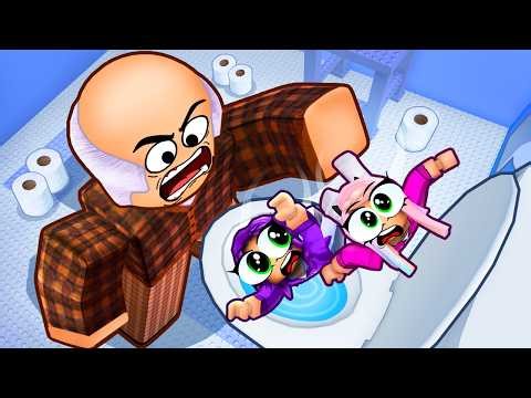 Grandpa Flushed Us Down the Toilet! | Roblox