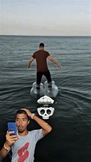 Walking on Water?! Amazing Inflatable Shoes Experiment! 🌊🔥 #Shorts