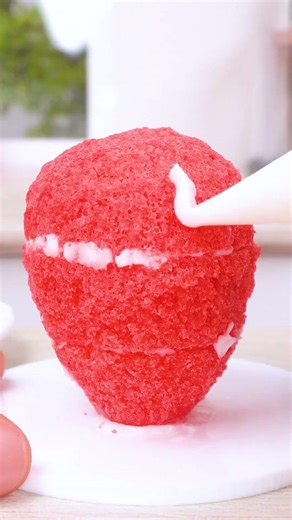 Cutest Realistic Mini Strawberry Fondant Cake🍉 Satisfying ASMR | Mini Cake #shorts #asmr #miniature