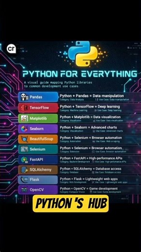 “Top Python Libraries You MUST Know 💻🔥” #python #ai #programming #coding #shorts