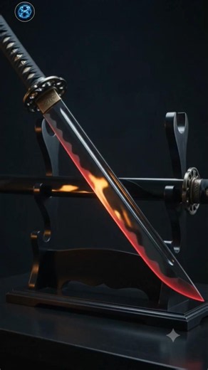 Obsidian Katana Forging ⚔️ From Raw Stone to Legendary Blade #Shorts