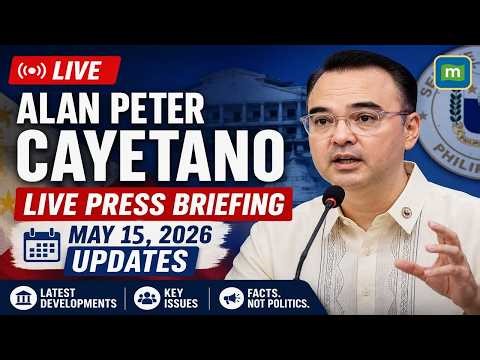 LIVESTREAM: Senate President Alan Peter Cayetano holds a press conference (May 15, 2026)