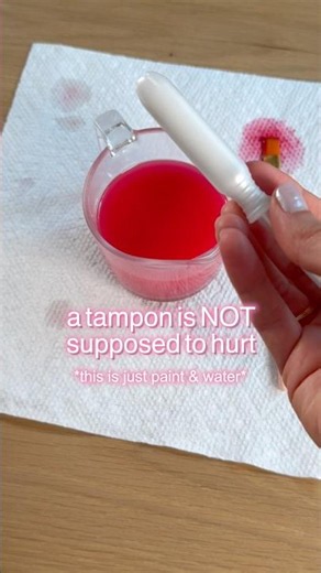 Tampons SHOULD NOT hurt!! #periods #tampons