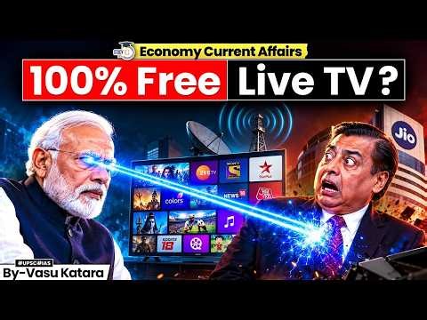 India’s Chip for Free Live TV Without SIM or Data Explained | studyIQ