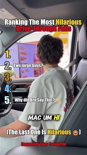 Ranking The Top 5 Most Hilarious Drive Through Moments! #shorts #funny #drivethru #driving #ranking