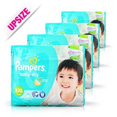Pampers Baby Dry Diapers XXL (14kg+) (case) 34x4pcs