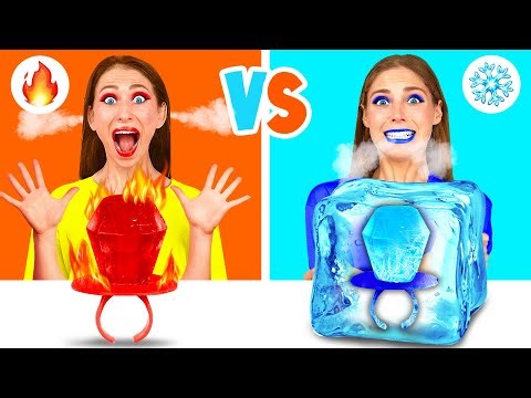 Hot vs Cold Food Challenge | Amazing Cooking Hacks by Fun Teen