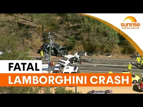Fatal Lamborghini crash claims two lives on Queensland highway | Sunrise