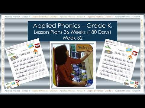 Applied Phonics - Grade K Week 32