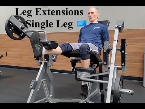 Leg Extensions Single Leg AKA Unilateral Leg Extensions