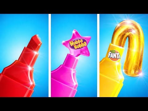 DIY SMART HACKS FOR SCHOOL 💄📚 Lazy Studying Hacks And Tricks By 123 GO! Kevin